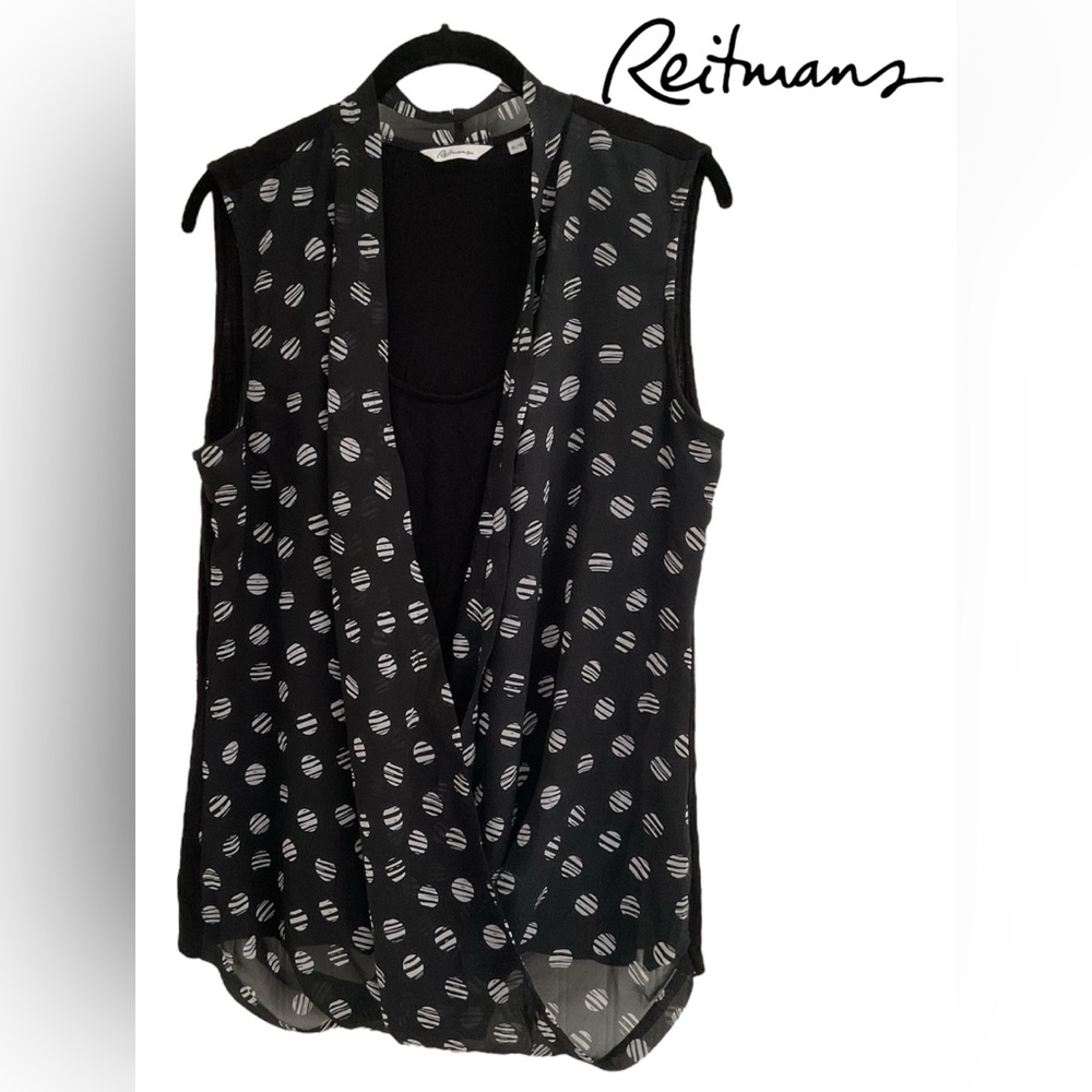 Reitmans🩵Wrap Blouse Sleeveless
